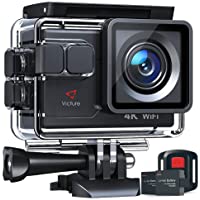 Victure Cámara Deportiva 4K Wi-Fi 20MP Camara Acuática Camaras Acción Sumergible de 40M Multifuncional EIS Lapso de…